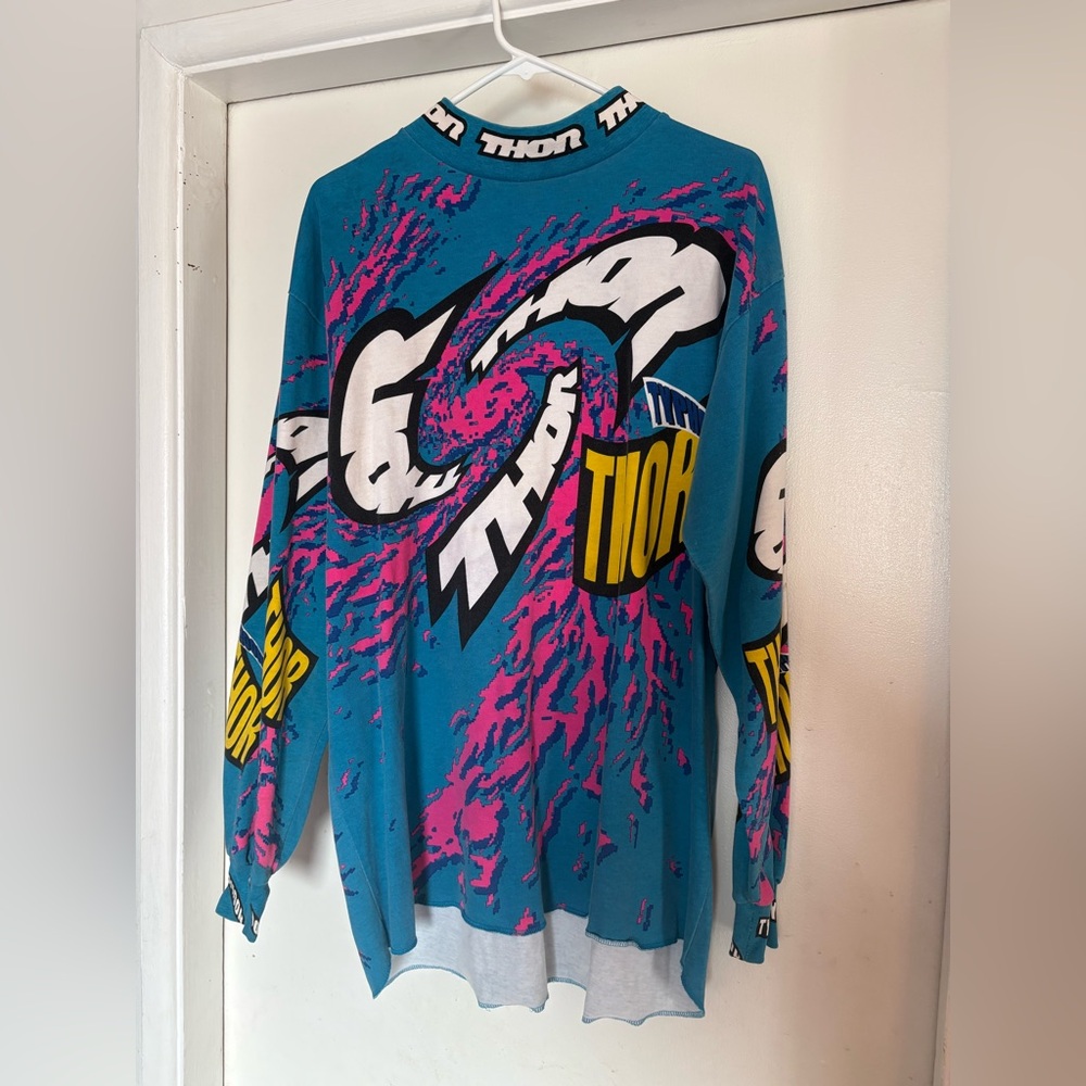 *EXTREMELY RARE* Vintage 1993 Thor Racing Typhoon Motocross Jersey L/XL